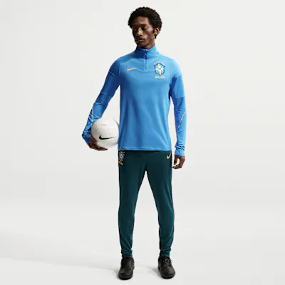 Nike Brazil Academy Pro Men's Nike Dri-FIT Football Tracksuit Bottoms - Geode Teal/Light Menta/Midwest Gold