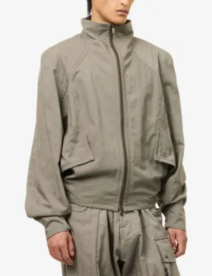 VIVIENNE WESTWOOD Logo-Embroidered Soft-Shell Harrington Jacket detail 3