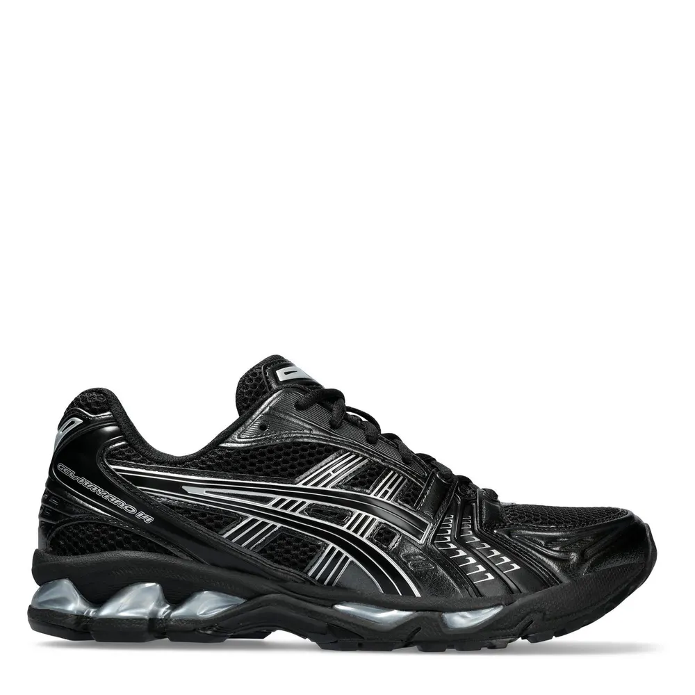 Asics Mens Gel-Kayano 14 Trainers in Black/P Silver – Footwear