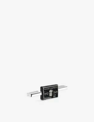 POUBEL Whoop Credit Card Sterling-Silver Enamelled Charm detail 3