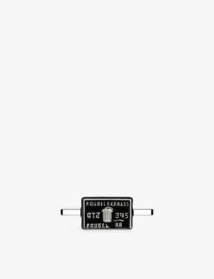 POUBEL Whoop Credit Card Sterling-Silver Enamelled Charm