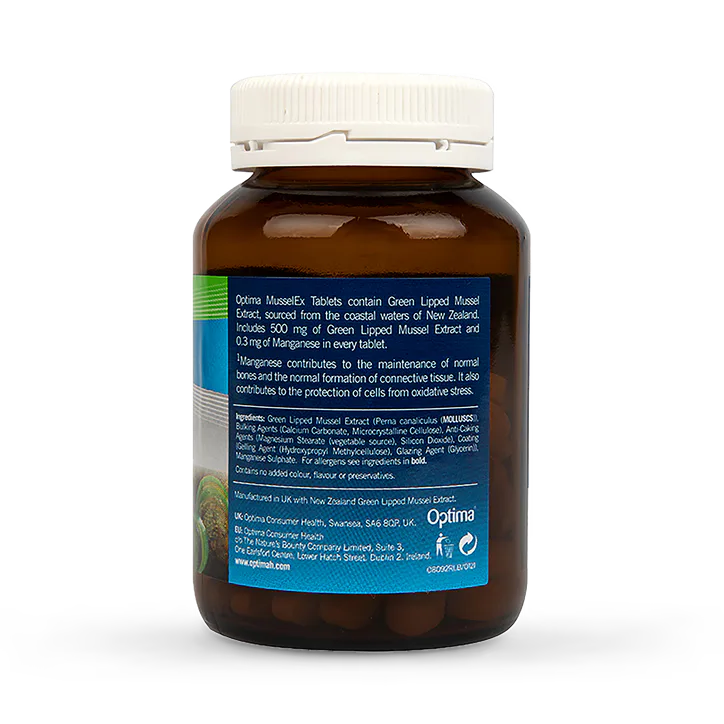 Optima Healthcare Musselex Green Lipped Mussel Extract 90 Tablets, additional product view 3