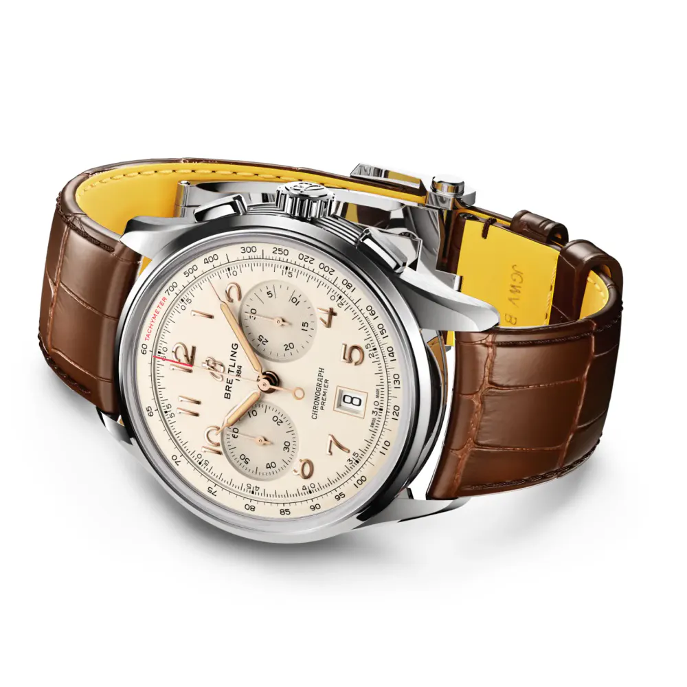 Breitling Premier B01 Chronograph 42mm Mens Watch in Ivory, additional product view 3