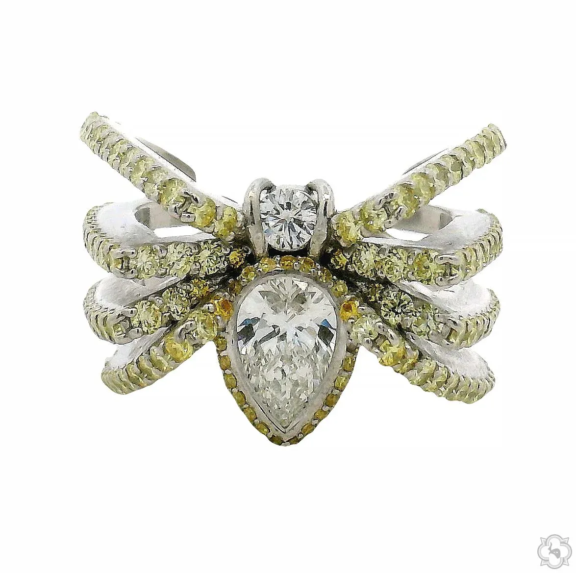MARYAM - For Him SILVER Wrap Around Spider Diamond Ring .925 Silver 70776 in 10 – Ring