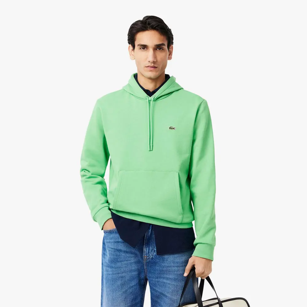 Lacoste Organic Cotton Fleece Hoodie detail 3