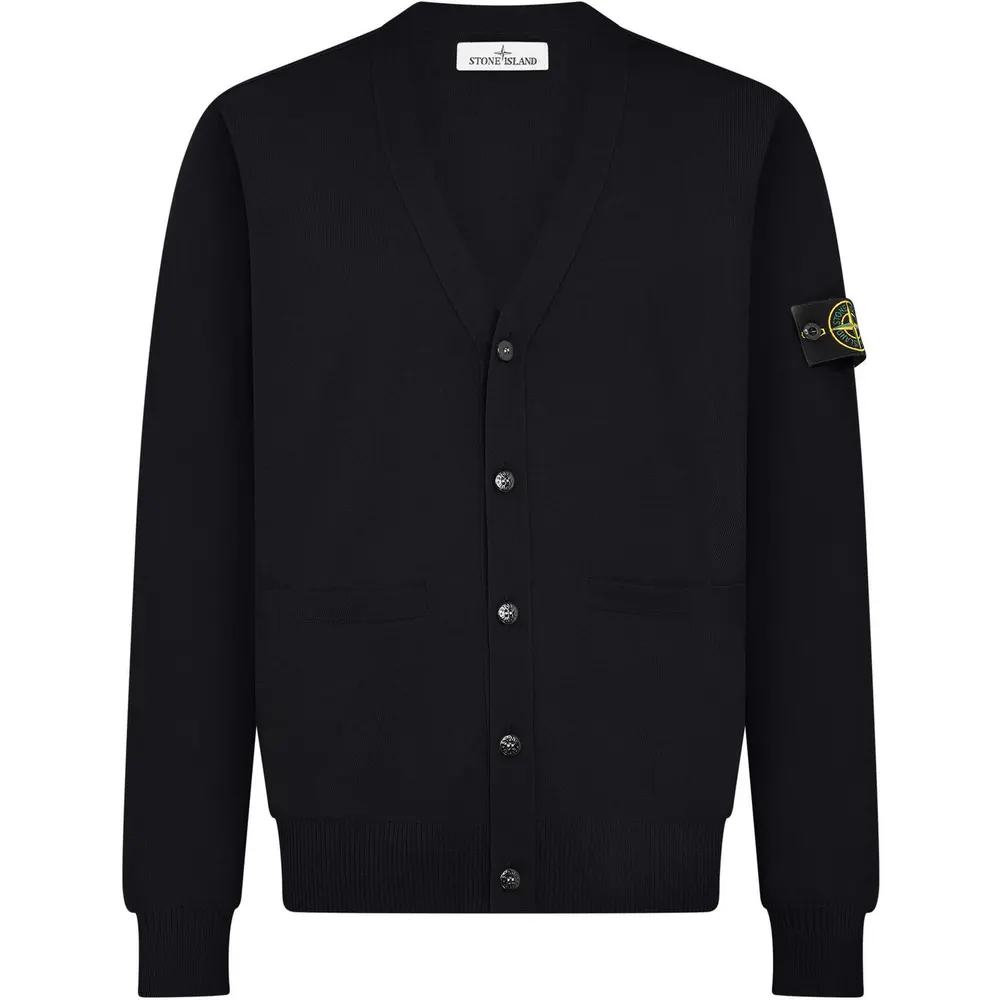Stone Island Patch Wool Cardigan