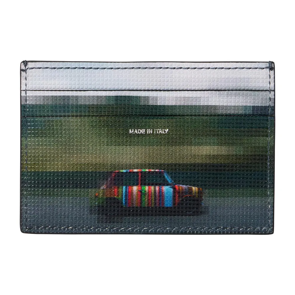 Paul Smith Men's Leather Printed Card Holder detail 2