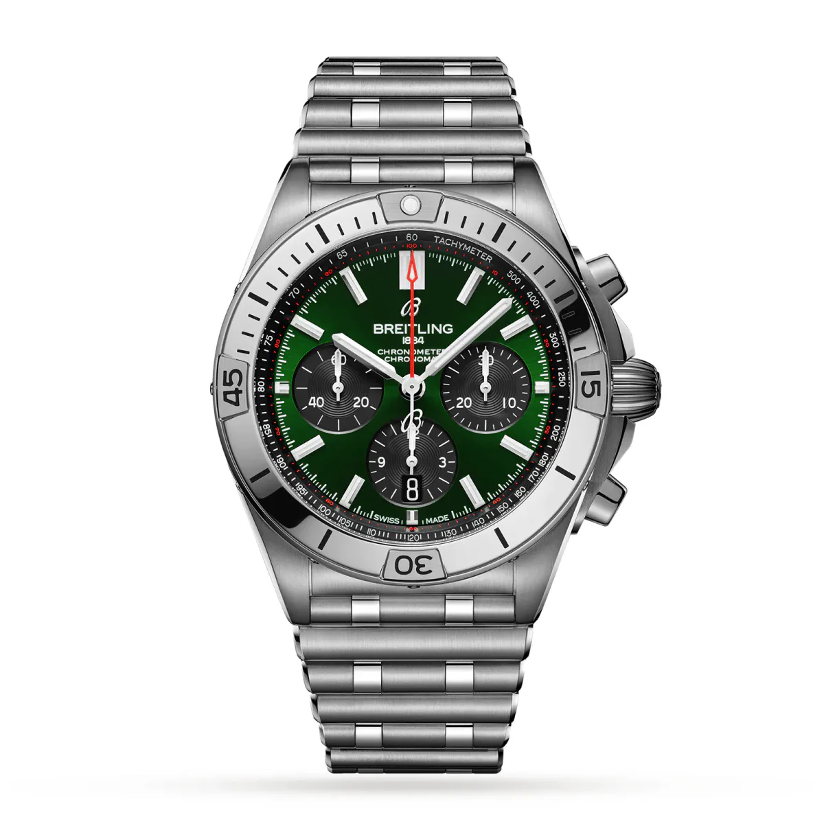 Breitling Chronomat B01 42 Stainless Steel - Green Watch