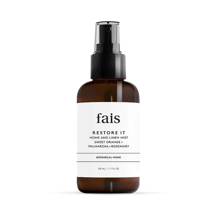 Fais Restore It Home & Linen Mist with Essential Oils – 50ml - Orange, Palmarosa & Rosemary