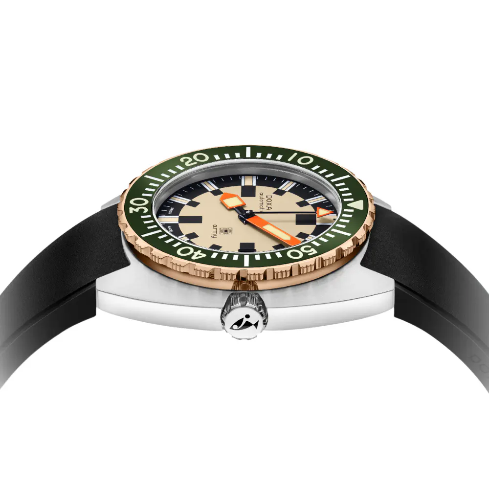 DOXA Army 42.5mm Mens Watch Beige in Beige, additional product view 3