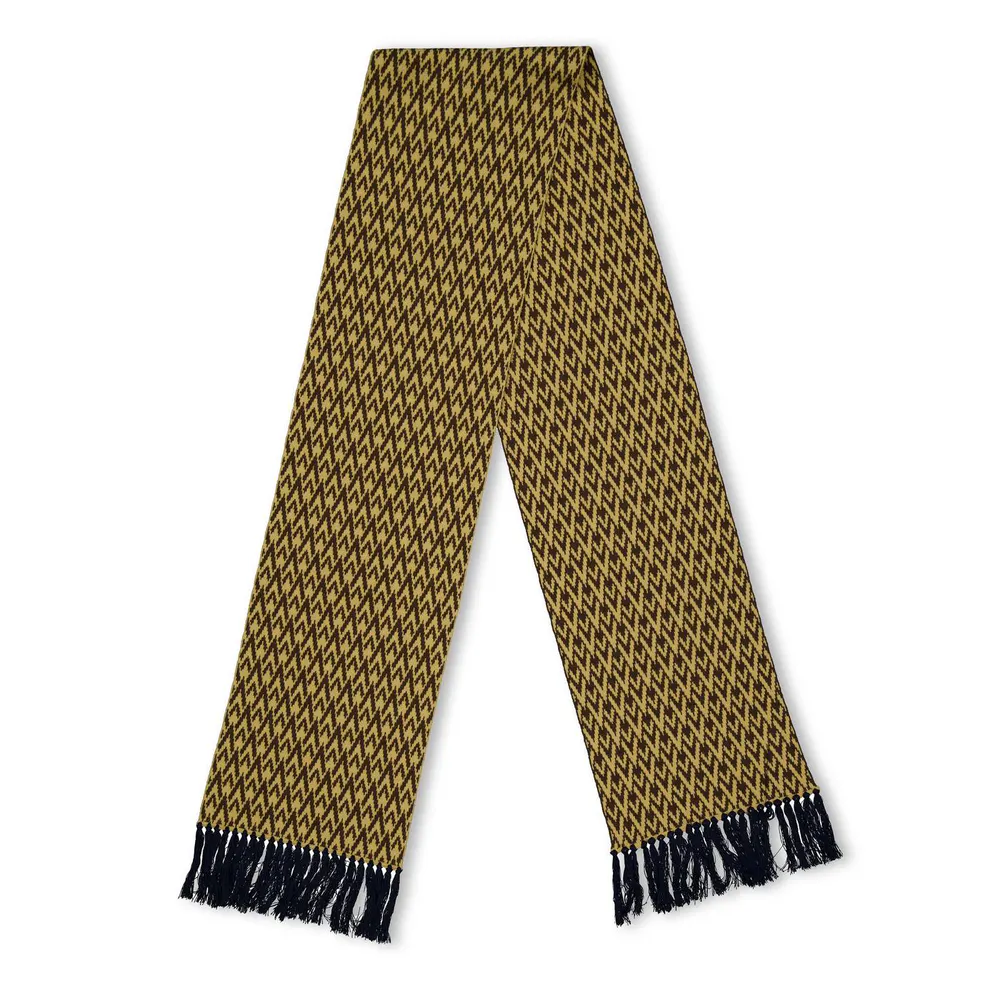 Valentino Garavani Val Knitted Scarf Sn64 in Cammello/Blue – Accessories