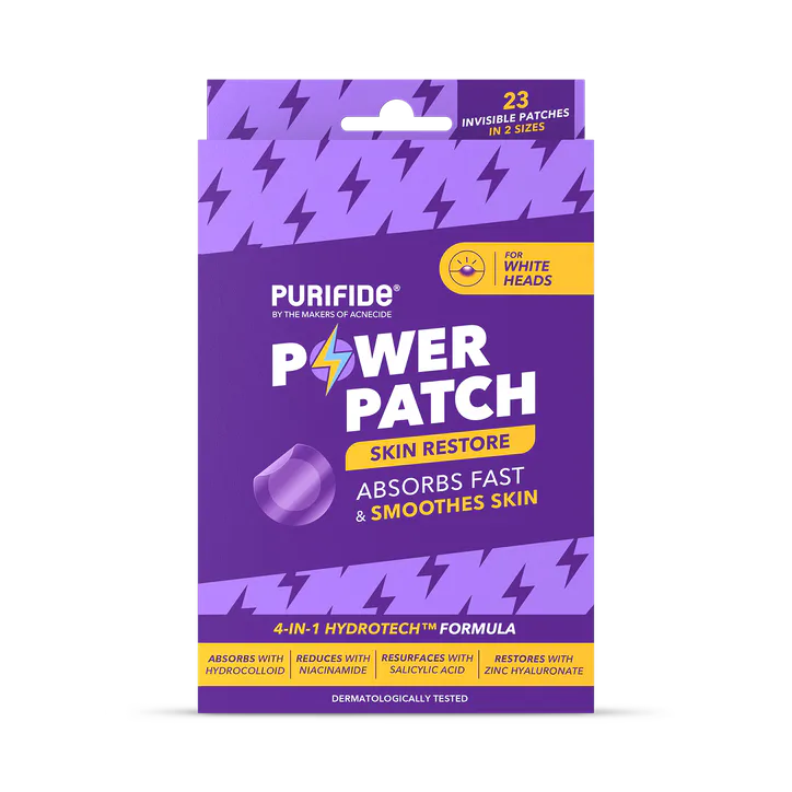 Purifide by Acnecide Power Pimple Patch, Skin Restore for Whiteheads, 23 Patches