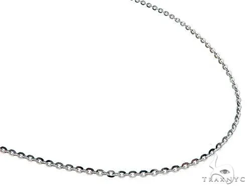 JALGAS - AMERICAS GOLD 14K WG Mirror Rolo Chain 24 Inches 1mm 65591 in White – Chain