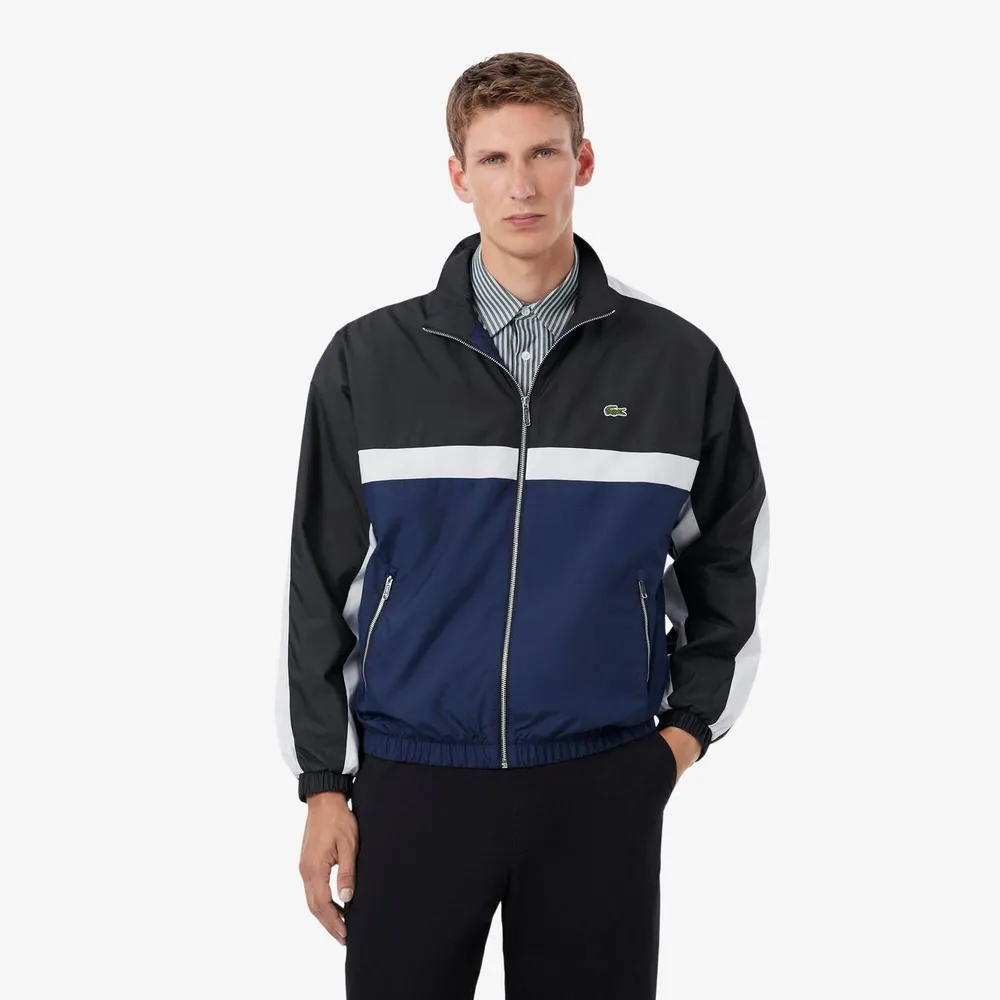 Lacoste Men's Colour Block Long-Sleeve Tracksuit Top detail 2