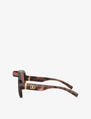 DOLCE & GABBANA DG6205 Shield-Frame Acetate Sunglasses detail 2