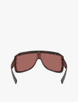 DOLCE & GABBANA DG6205 Shield-Frame Acetate Sunglasses detail 3