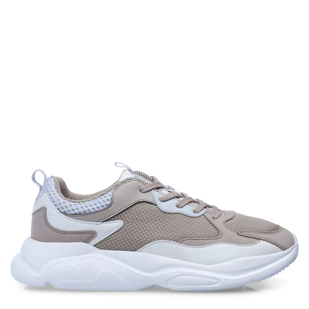 Hugo Men's Leon Runners Low-Top Trainers in Medium Beige – Footwear