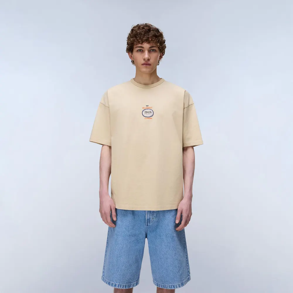 Napapijri Napa Krous Tee Mens in Mojave Dess, additional product view 3