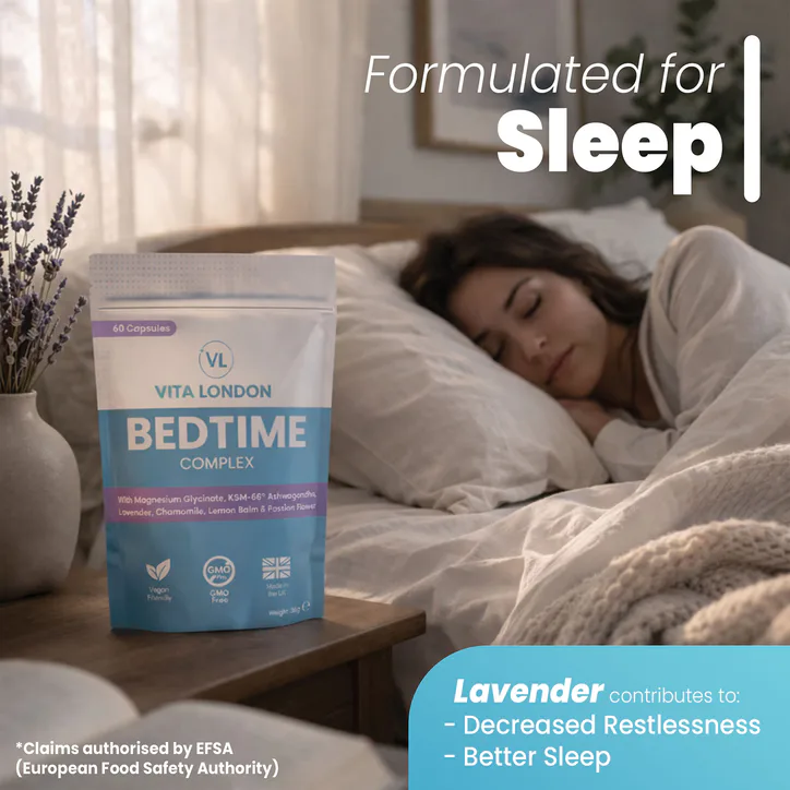 Vita London Bedtime Complex Vitamin Capsules - With Magnesium Glycinate - 60 Capsules detail 3