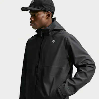 Nike Par Men's Storm-FIT ADV Loose Golf Jacket - Black/Black/Black/White
