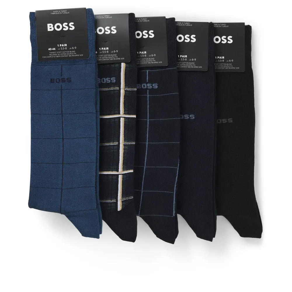 Boss 5 Pack Socks detail 2