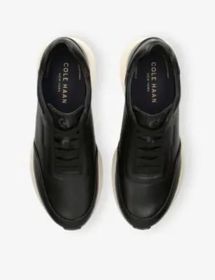 COLE HAAN Grandpro Luxe Leather Trainers - EUR 43.5 / 9.5 UK MEN in BLK/WHITE, additional product view 2