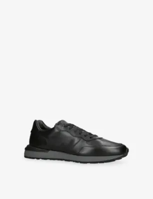 MAGNANNI Syros Leather Trainers - EUR 46 / 12 UK MEN in BLACK, additional product view 3
