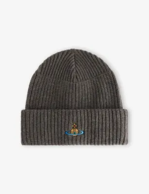 VIVIENNE WESTWOOD Sporty Ribbed Wool Beanie