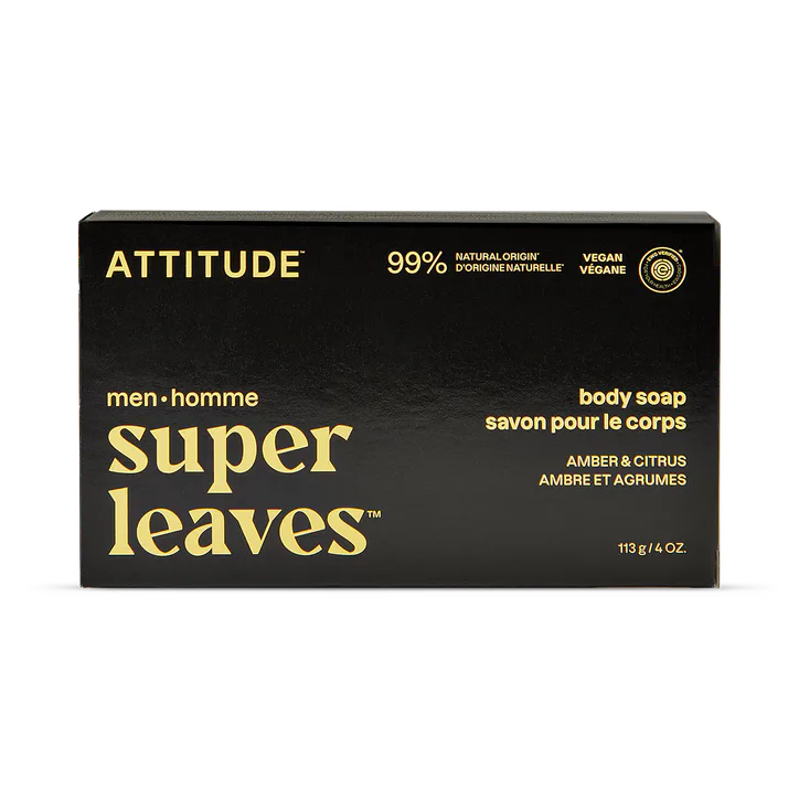 Attitude Men's Body Soap Amber & Citrus