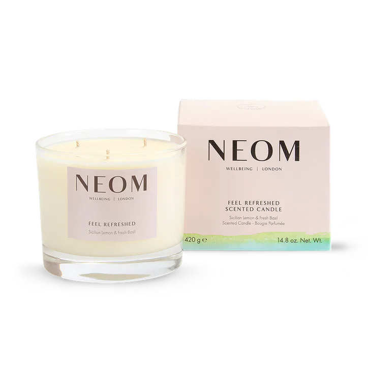 NEOM Feel Refreshed Scented Candle 3 Wick 420g