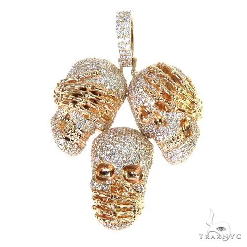 RINA - For Him DISCORD MAX See No Evil, Hear No Evil, Speak No Evil Diamond Pendant 67726 in Rose Gold – Pendant