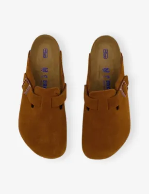 BIRKENSTOCK Boston logo-embossed suede-leather clogs - EUR 41.5 / 7.5 UK MEN detail 2
