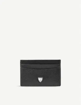 ASPINAL OF LONDON Logo-embellished leather card holder