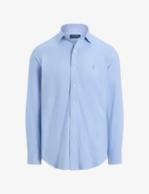 POLO RALPH LAUREN Logo-Embroidered Perfect-Fit Cotton-Blend Shirt