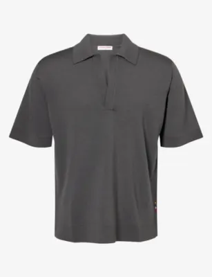 ORLEBAR BROWN Raffertie Short-Sleeve Wool Polo Shirt