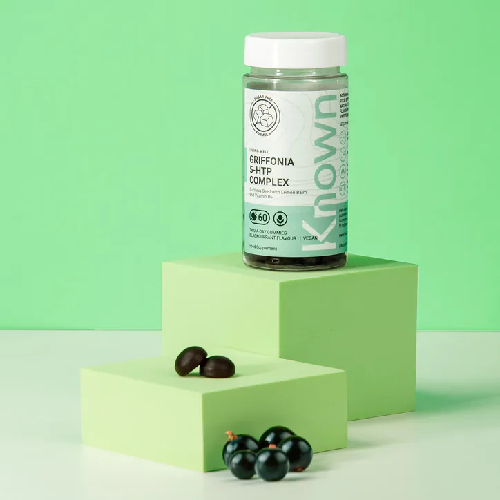Known Nutrition Griffonia 5-HTP Complex 300mg 5-HTP Blackcurrant Flavour 60 Gummies detail 2