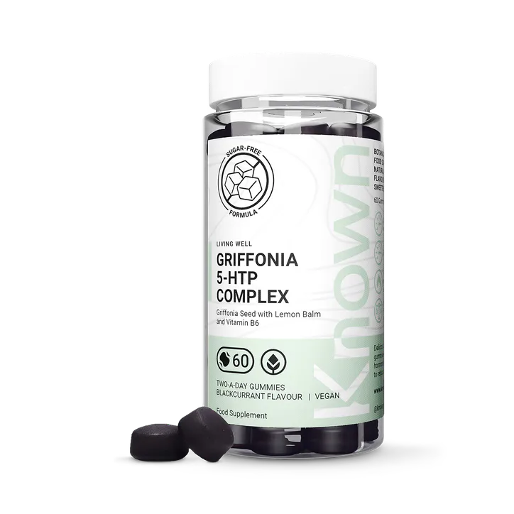 Known Nutrition Griffonia 5-HTP Complex 300mg 5-HTP Blackcurrant Flavour 60 Gummies