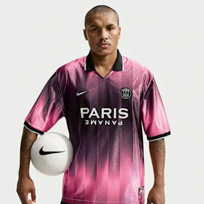 Nike Paris Saint-Germain Energy Men's Nike Dri-FIT Football Jersey - Pink Beam/Black/Black/Field Silver