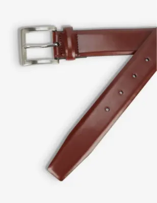 DENTS Glossy leather belt - S detail 2