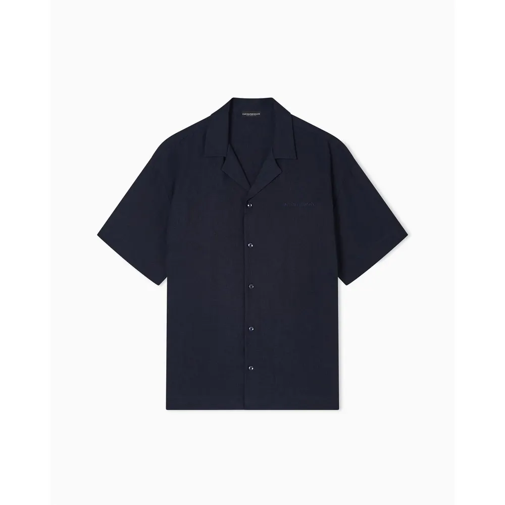 Emporio Armani Men's Short Sleeve Plain Shirt