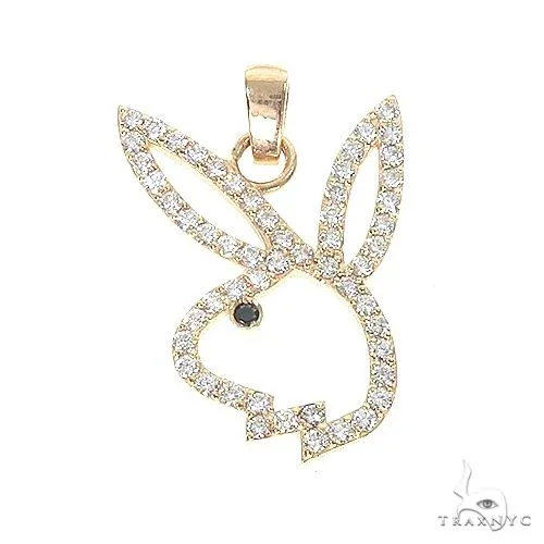 RINA - For Him CUSTOM Custom Made Bunny Diamond Pendant 67346 in Rose Gold – Pendant