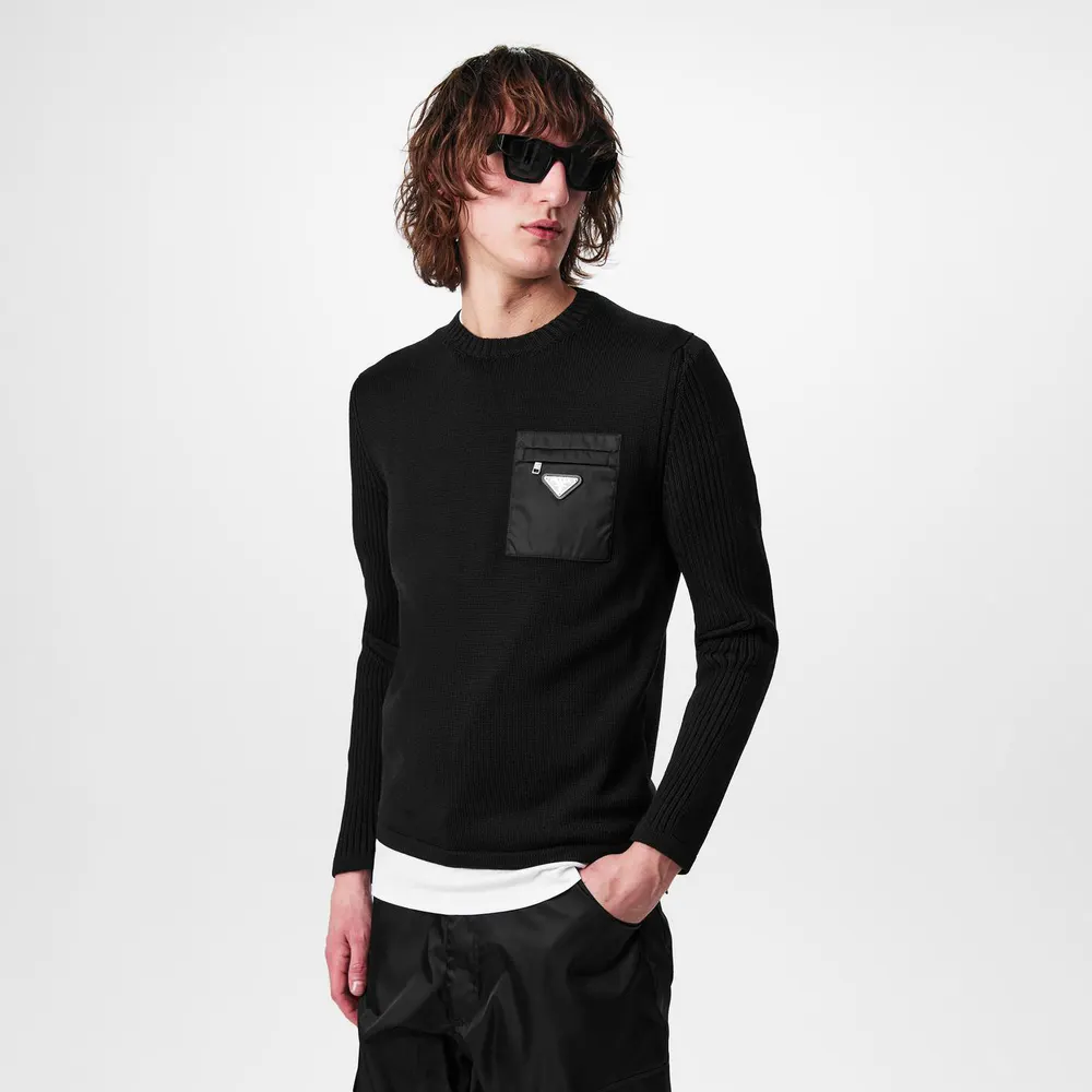 Prada Crewneck Wool Jumper detail 3