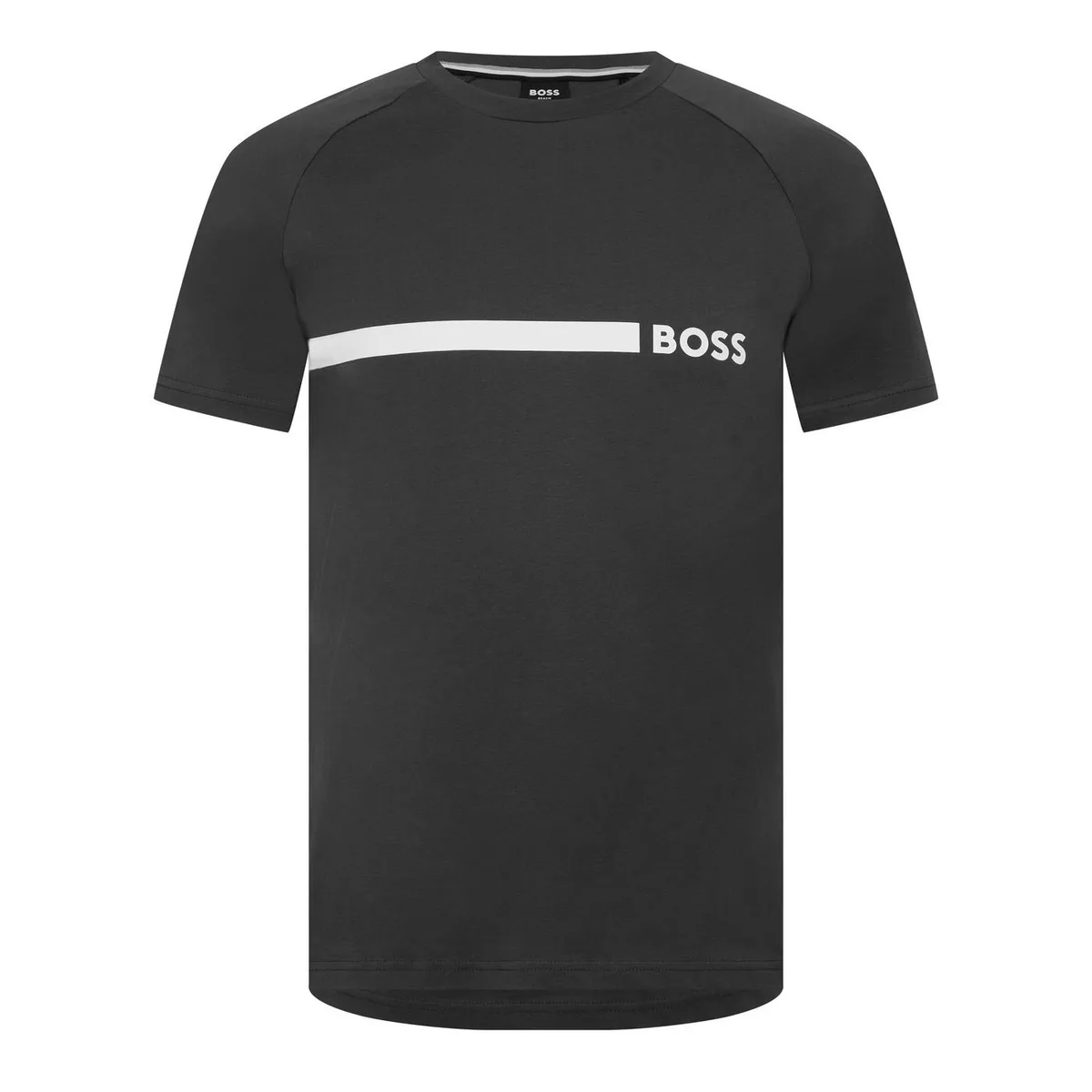 Boss Men's Logo Cotton Short Sleeve Crew Neck Slim Fit T-Shirt