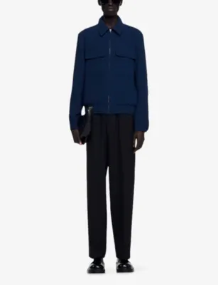SANDRO Textured Zip-Up Stretch-Woven Jacket detail 2