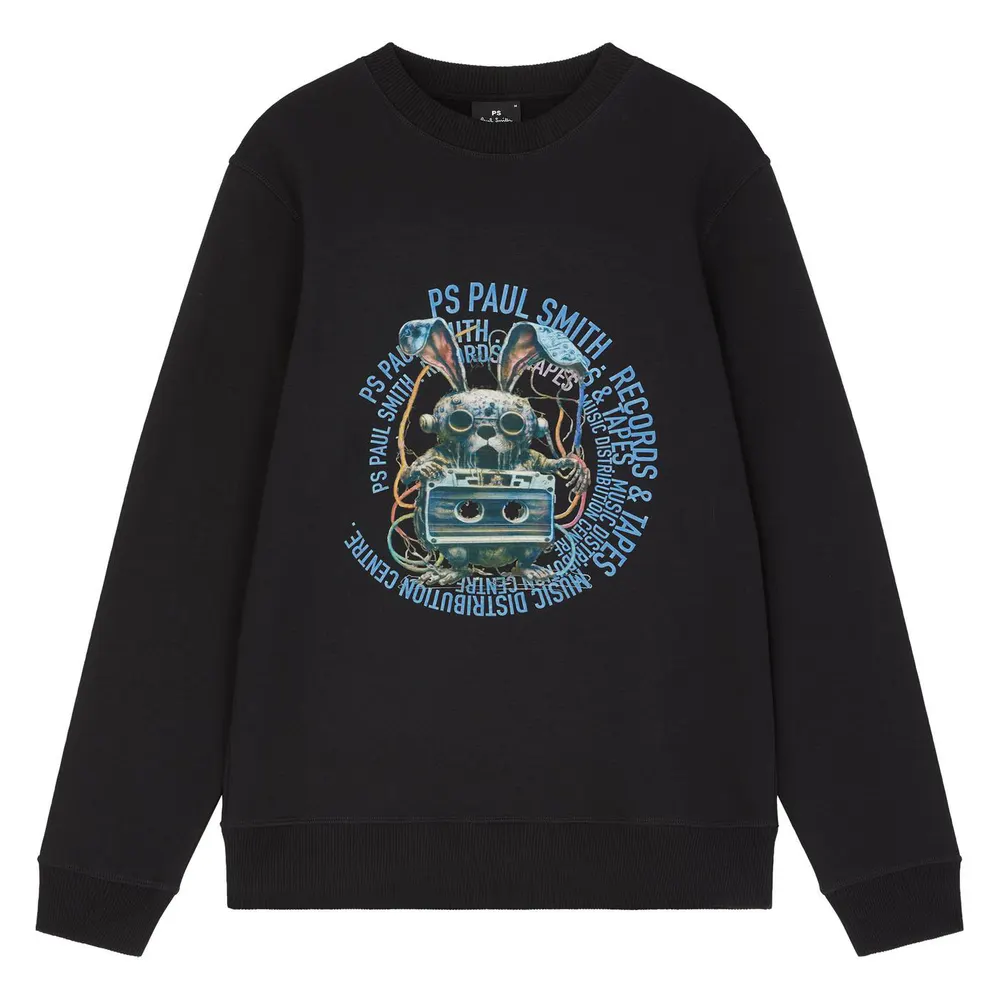 PS Paul Smith Men's Tape Bunny Crew Sweatshirt