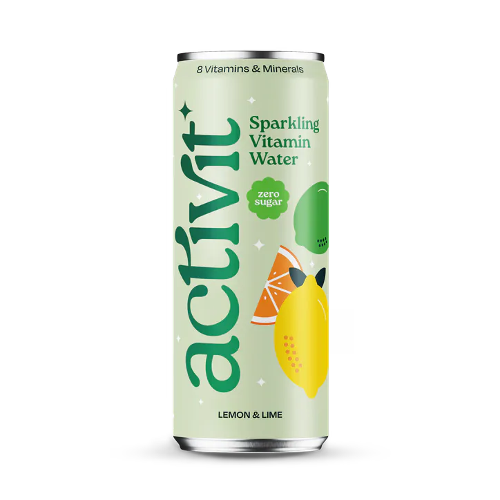 Activit Sparkling Vitamin Water Lemon & Lime 330 ml
