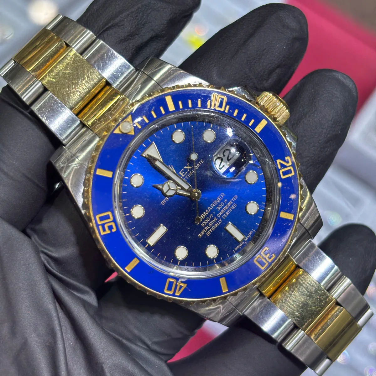 ANKUR - For Him WATCHES 2015 Rolex Submariner 40mm | Two Tone Yellow Gold | "Bluesy" – Watch
