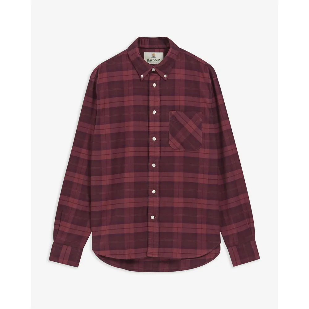 Barbour Men's Dunoon Tartan Cotton Long-Sleeve Shirt detail 2