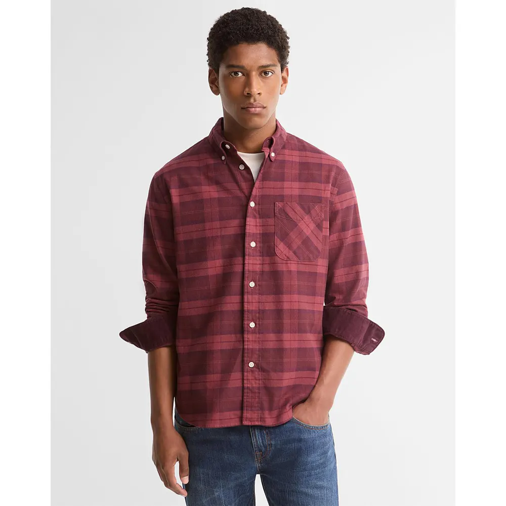 Barbour Men's Dunoon Tartan Cotton Long-Sleeve Shirt detail 3