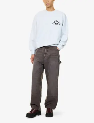 CARHARTT WIP Arch Script Cotton-Jersey Jumper detail 2